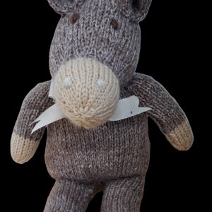 Knitted donkey