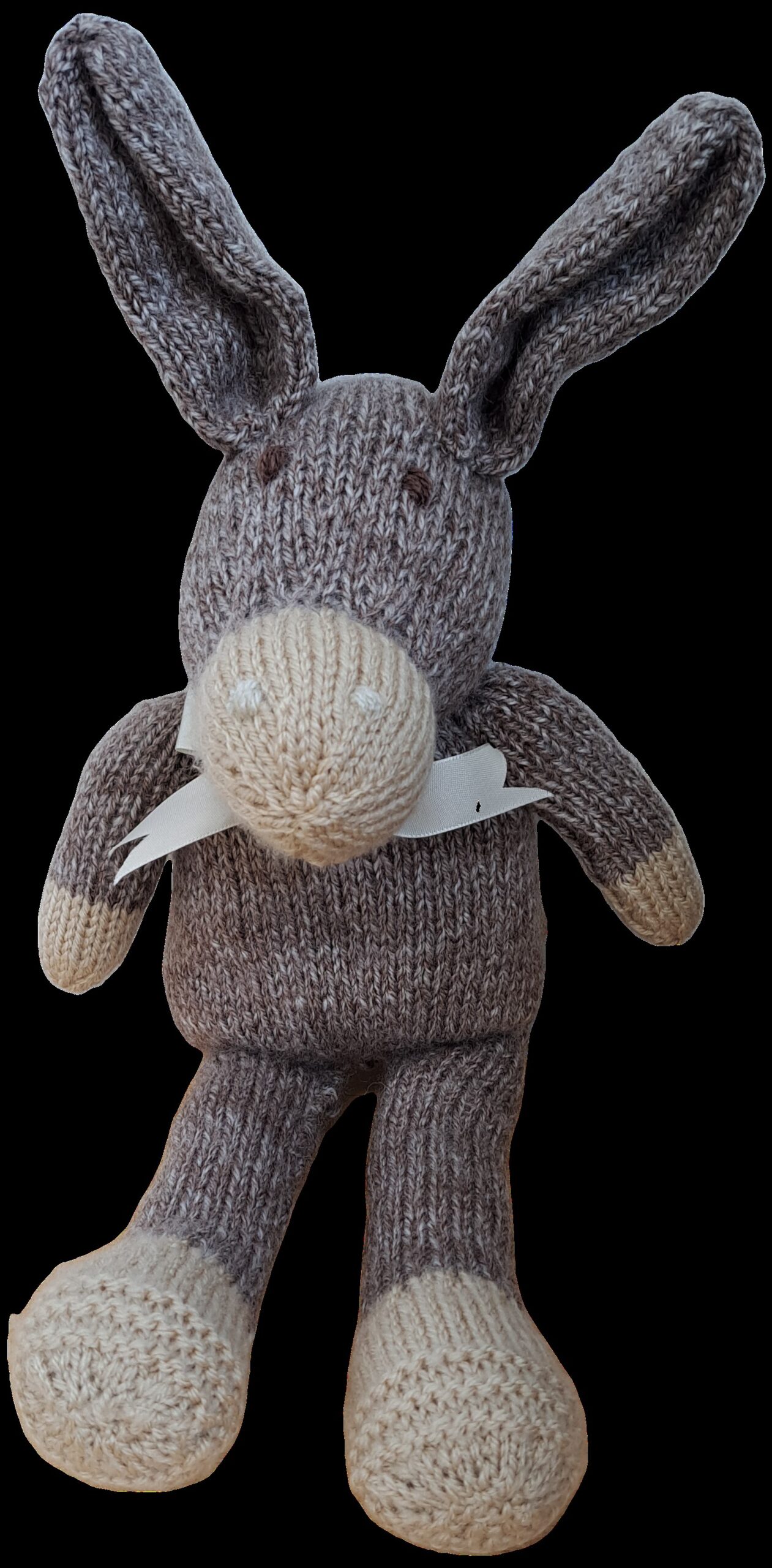 Knitted donkey